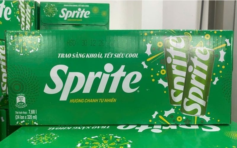 Giá nước ngọt có ga Sprite thay đổi tùy theo quy cách đóng gói